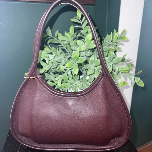 Vintage Coach Mahogany Mini Ergo Leather Handbag - Picture 2 of 10